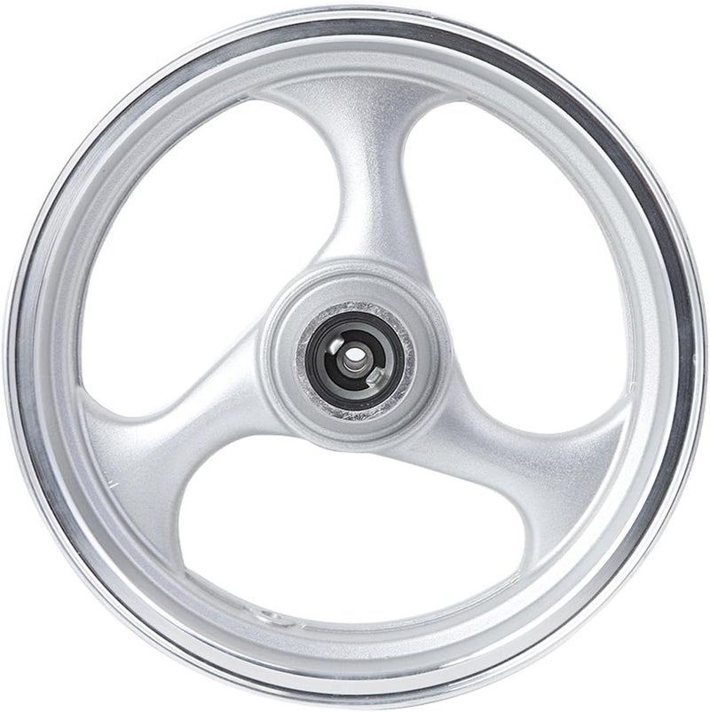 Minho Front Side Disc Brake Motorcycle 13 Inch Mt3.50x13 Wheel Hub in Steel Material Compatible with Chinese 4-stroke GY6 Engine Scooter Mopeds Jonway 125cc,Silver Color - Image 5